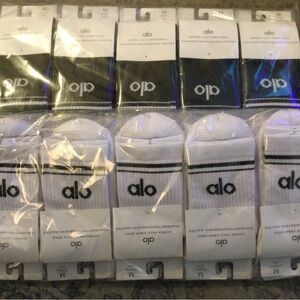 Alo Unisex Crew Sock Set (3) all Size Medium